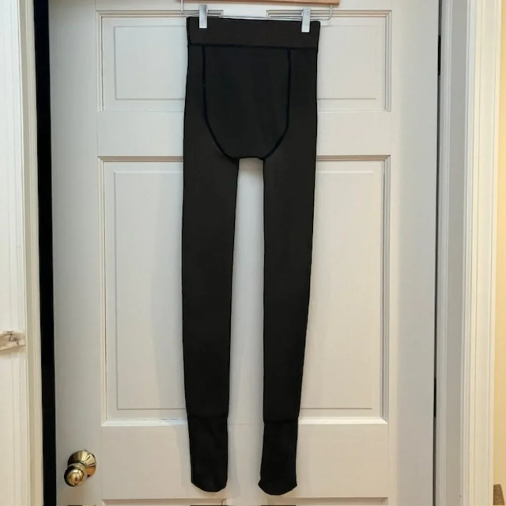 Dark Brown Thermal Fleece lined tights size S
